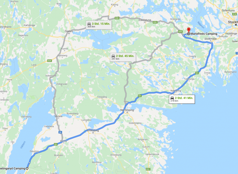 Von Gränna nach Mariefred